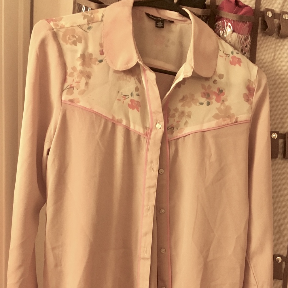 Floral button down